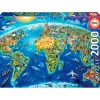 EDUCA Puzzles Expertos: Más De 1000 Piezas|Puzzles Y Construcciones-Símbolos del Mundo Puzzle 2000 Piezas