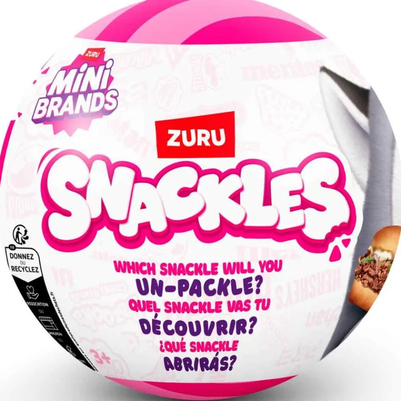 ZURU Manualidades-Snackles Bola Peluche Sorpresa