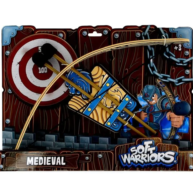 GIRO TOYS Juegos Y Juguetes De Imitación-Soft Warriors Pack de Arco con Flechas Caballero