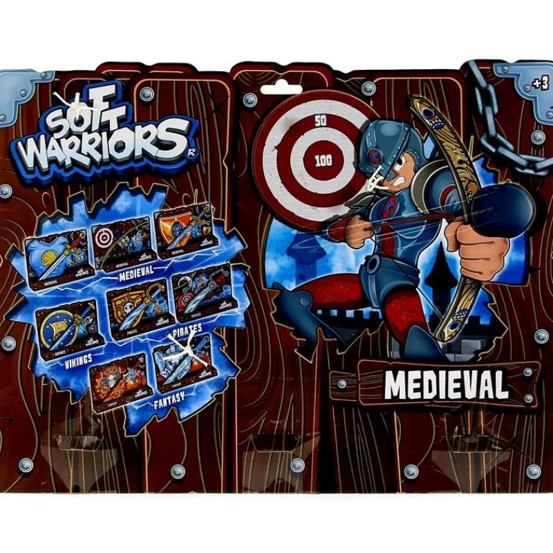 GIRO TOYS Juegos Y Juguetes De Imitación-Soft Warriors Pack de Arco con Flechas Caballero