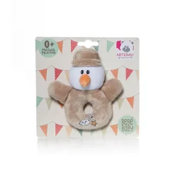 ARTESAVI Sonajeros-Sonajero Circular Cigüeña Beig