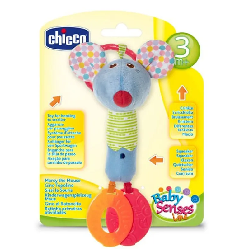 CHICCO Sonajeros-Sonajero Gino el Ratoncito