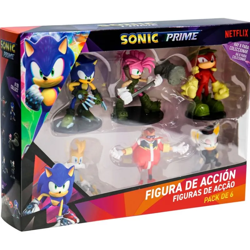 BIZAK Figuras Videojuegos-Sonic Pack 6 Figuras Articuladas Surtido