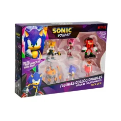 BIZAK Figuras Videojuegos|Figuras Y Figuras De Acción-Sonic Pack de 8 Figuras Surtido Caja Deluxe