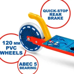 MONDO Bicicletas, Correpasillos Y Triciclos-Sonic Patinete Aluminio 2 Ruedas