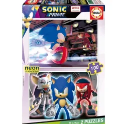 Sonic Puzzle 2x100 Piezas*EDUCA Hot