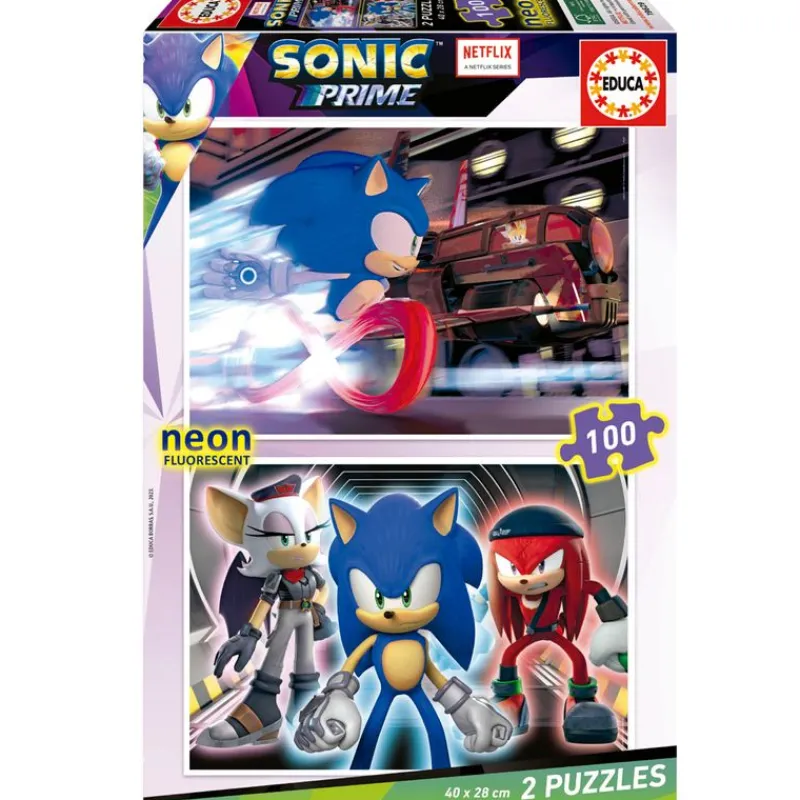 Sonic Puzzle 2x100 Piezas*EDUCA Hot