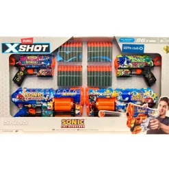 ZURU Juegos Y Juguetes De Imitación-Sonic X-Shot Lanzador Skins Combo