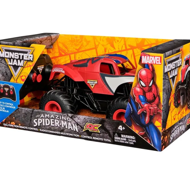 SPIN MASTER Coches Radio Control (R/C)-Spiderman Monster Jam Coche R/C 1:24