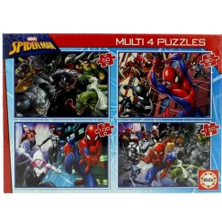 Spiderman Multi 4 Puzzles*EDUCA Clearance