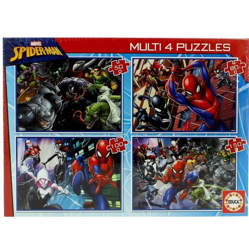 Spiderman Multi 4 Puzzles*EDUCA Clearance