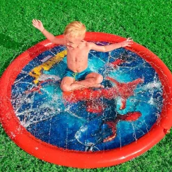 BESTWAY Aire Libre-Spiderman Piscina Infantil con Chorros