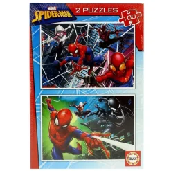 EDUCA Puzzles Y Construcciones-Spiderman Puzzle 2x100 Piezas