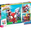 CLEMENTONI Puzzles Y Construcciones-Spidey Puzzle 3x48 Piezas