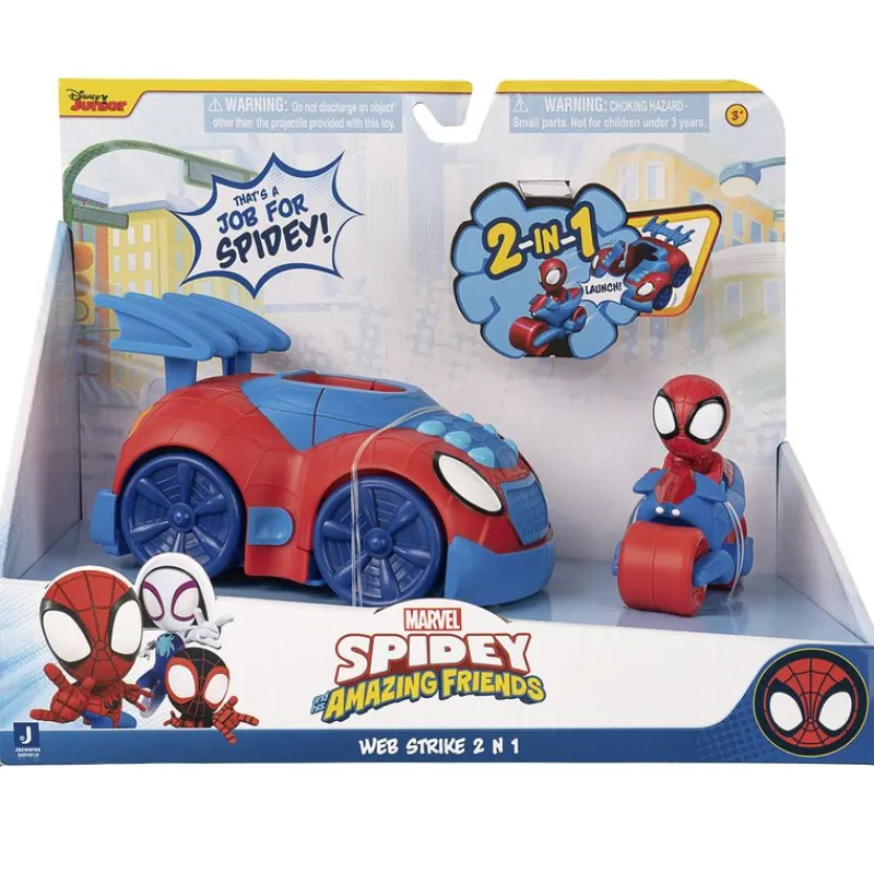 SELECCION DRIM Vehículos, Trenes Y Parkings|Figuras Y Figuras De Acción-Spidey Vehículo 2 en 1
