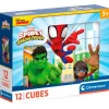 CLEMENTONI Puzzles Y Construcciones-Spidey y sus Amigos Cubos 12 Piezas