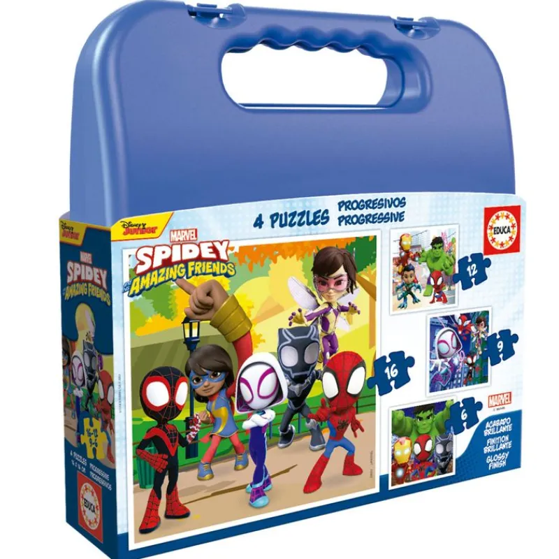 Spidey y sus Amigos Maleta Puzzles Progresivos*EDUCA Clearance