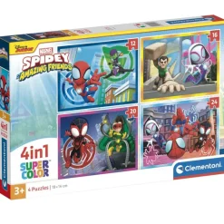 CLEMENTONI Puzzles Y Construcciones-Spidey y sus Amigos Puzzle Progresivo