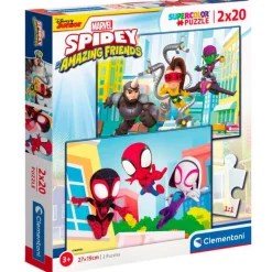 Spidey y sus Amigos Puzzle 2x20 Piezas*CLEMENTONI Hot