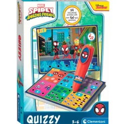 CLEMENTONI Juegos Y Juguetes Educativos-Spidey y sus Amigos Quizzy Boli Interactivo