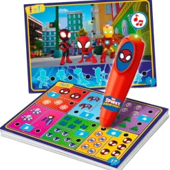 CLEMENTONI Juegos Y Juguetes Educativos-Spidey y sus Amigos Quizzy Boli Interactivo