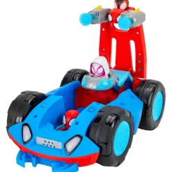 JAZWARES Figuras Y Figuras De Acción-Spidey y sus Amigos Spidey Flip and Reveal Cruiser