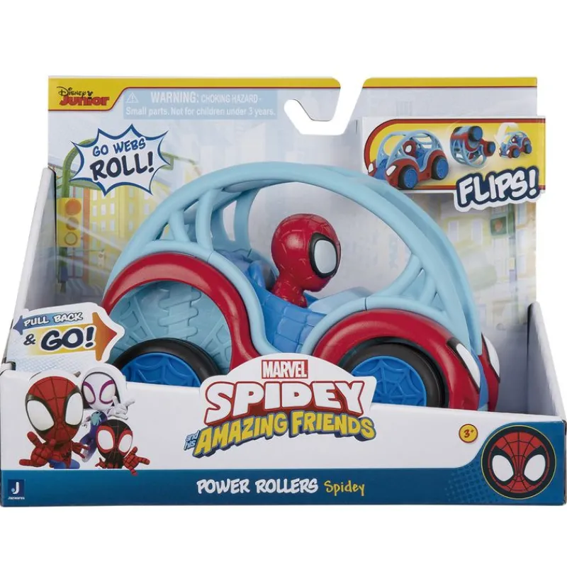 SELECCION DRIM Vehículos, Trenes Y Parkings-Spidey y sus Amigos Vehículo Power Rollers Surtido