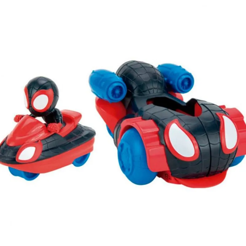 SELECCION DRIM Figuras Y Figuras De Acción-Spidey y sus Amigos Vehículo 2 en 1 Miles Morales