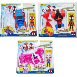 HASBRO Figuras Y Figuras De Acción-Spidey y sus Amigos Vehículo con Figura Surtida