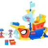 Spidey y sus Amigos Waterwebs Barco Pirata con telarañas y Burbujas*HASBRO New
