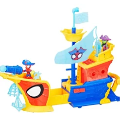 Spidey y sus Amigos Waterwebs Barco Pirata con telarañas y Burbujas*HASBRO New