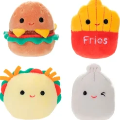 SELECCION DRIM Primera Infancia Y Preescolar-Squishmallows Squishville Pack 4 Personajes STD