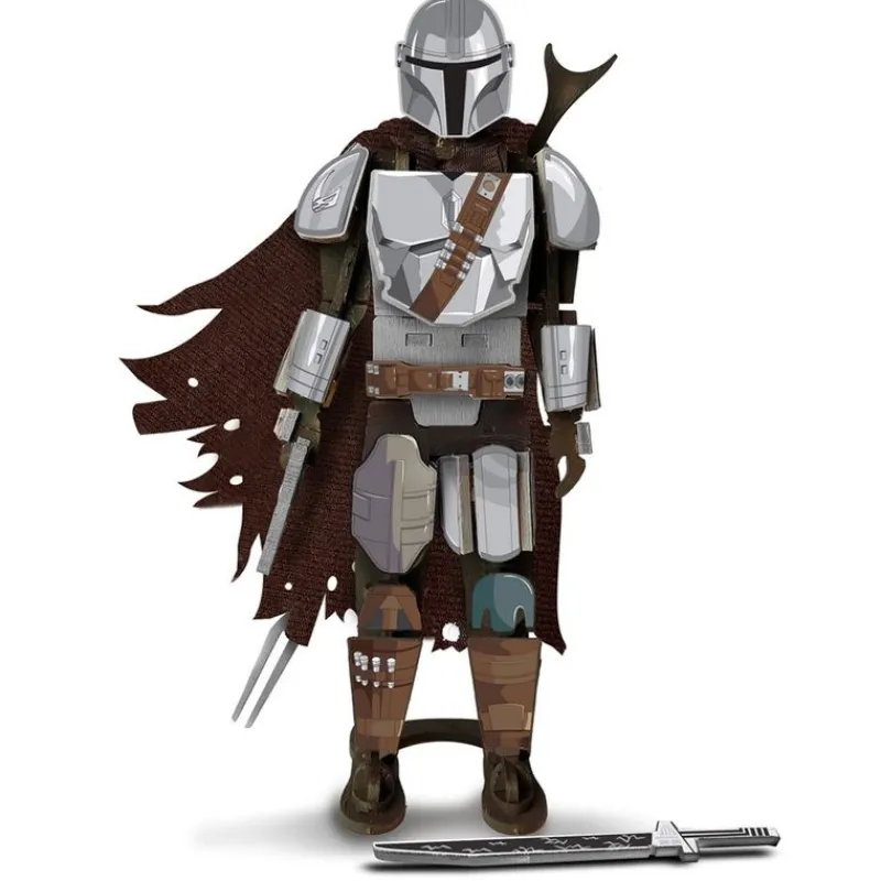 SELECCION DRIM Juegos De Construcción|Juegos De Madera-Star Wars Mandalorian Pack Madera Mando