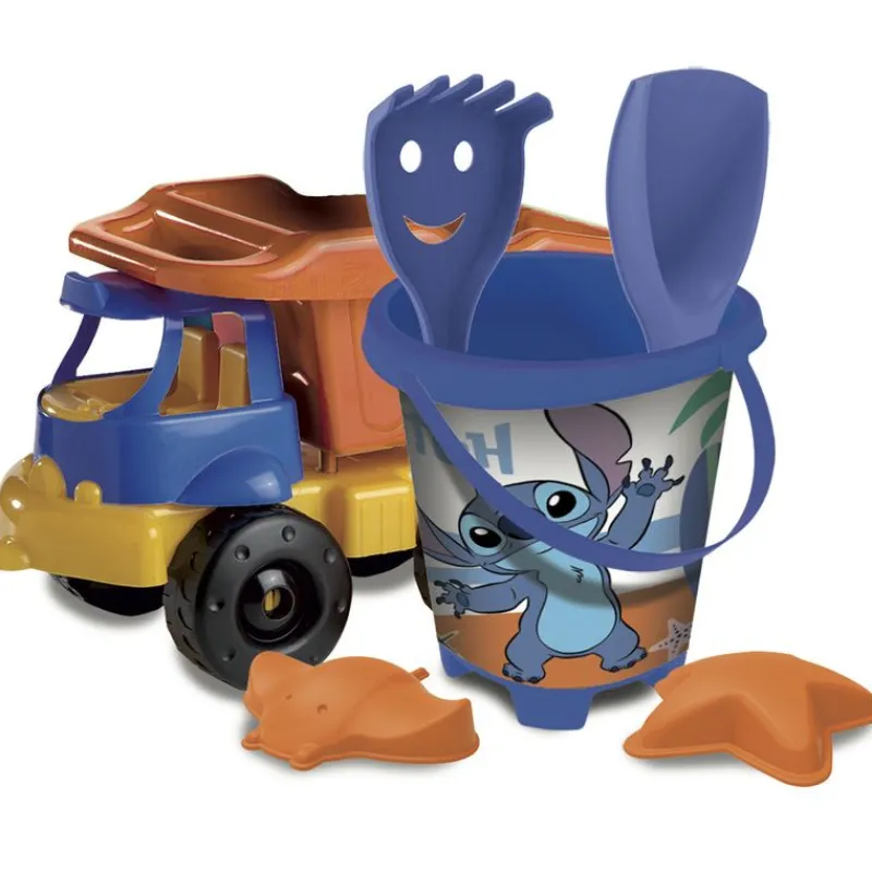 MONDO Aire Libre-Stitch Camión + Cubo de Playa