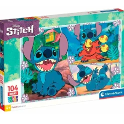 CLEMENTONI Stitch|Puzzles Y Construcciones-Stitch Puzzle 104 Piezas