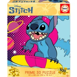 EDUCA Stitch|Puzzles Y Construcciones-Stitch Puzzle Lenticular 500 Piezas