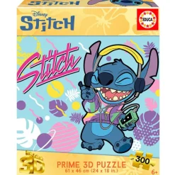 EDUCA Stitch|Puzzles De 100 A 500 Piezas-Stitch Puzzle Lenticular 300 Piezas