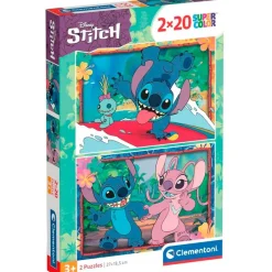 Stitch Puzzle 2x20 Piezas*CLEMENTONI