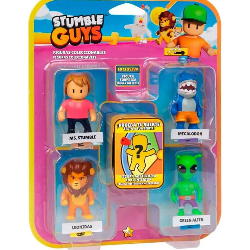 BIZAK Figuras Y Figuras De Acción-Stumble Guys Pack 5 Figuras Surtido