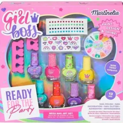 MARTINELIA Juegos Y Juguetes De Imitación-Super Girl Pack Completo Manicura Infantil