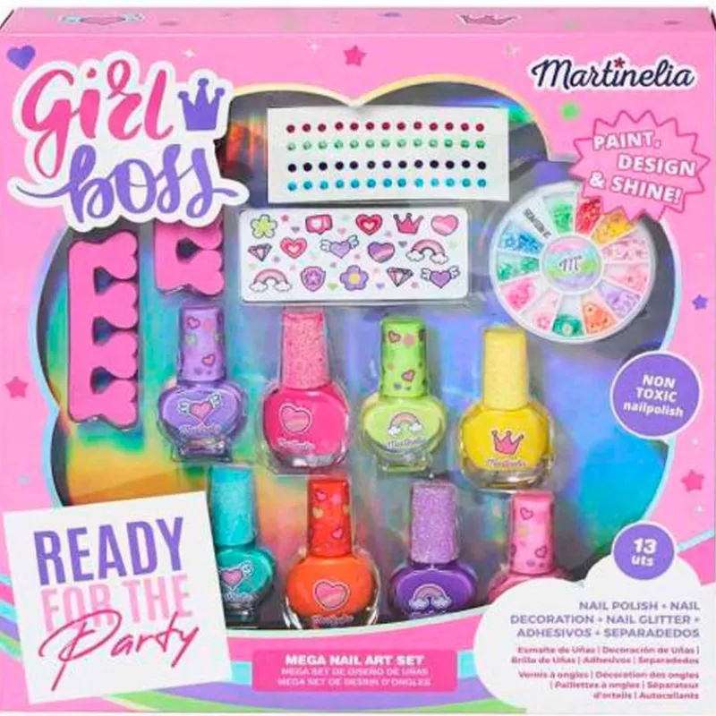 MARTINELIA Juegos Y Juguetes De Imitación-Super Girl Pack Completo Manicura Infantil