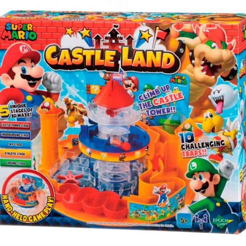 EPOCH Juegos De Mesa-Super Mario Castle Land Juego Habilidad