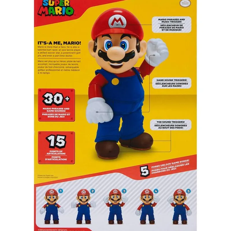 JAKKS PACIFIC Figuras Videojuegos|Electrónicos-Super Mario Figura Interactiva