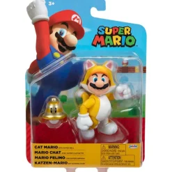 JAKKS PACIFIC Figuras Videojuegos-Super Mario Figura Mario Gato