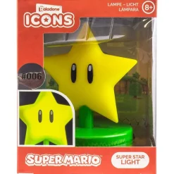 SELECCION DRIM Otros Merchandising-Super Mario Mini Lámpara Icon Star