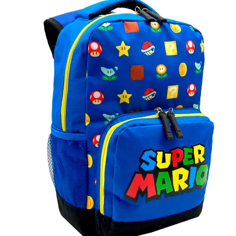 Super Mario Mochila Escolar Azul*SELECCION DRIM Discount