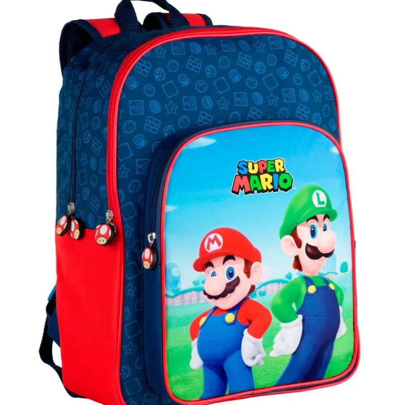 SELECCION DRIM Escolar-Super Mario Mochila Escolar Adaptable