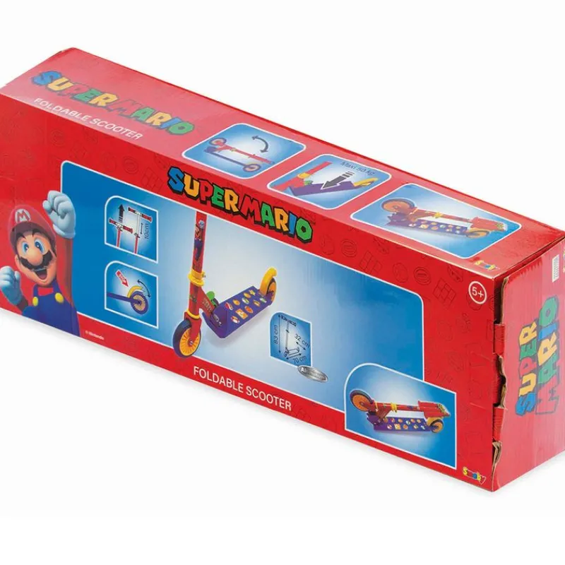 SMOBY Bicicletas, Correpasillos Y Triciclos-Super Mario Patinete 2 Ruedas