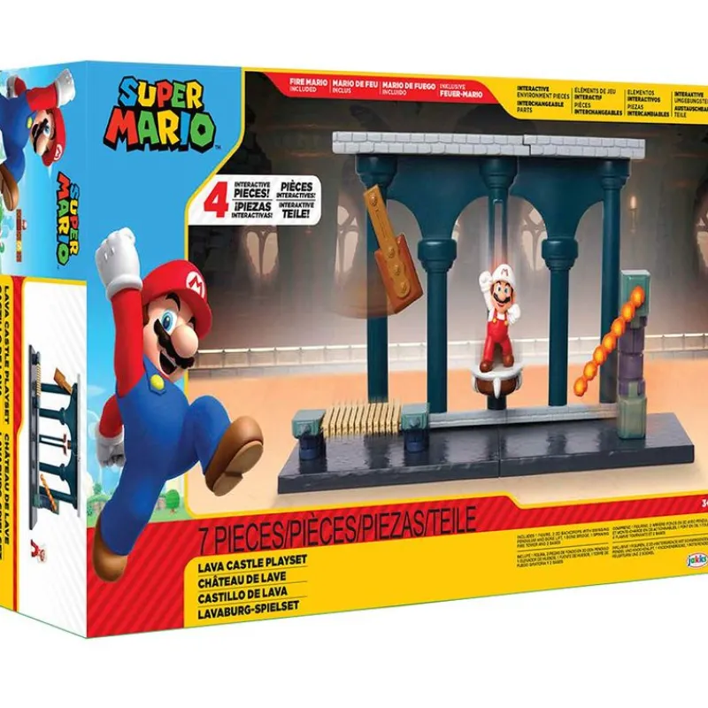 Super Mario Playset Castillo Lava*JAKKS PACIFIC Clearance
