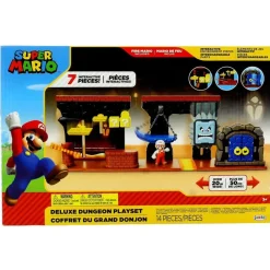 JAKKS PACIFIC Figuras Videojuegos-Super Mario Playset de Figuras Mazmorra